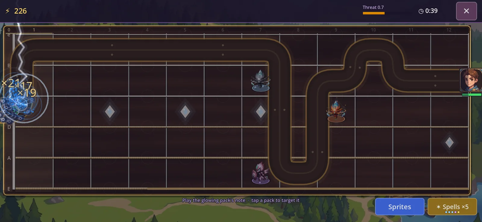 A thunderstorm darkens the board